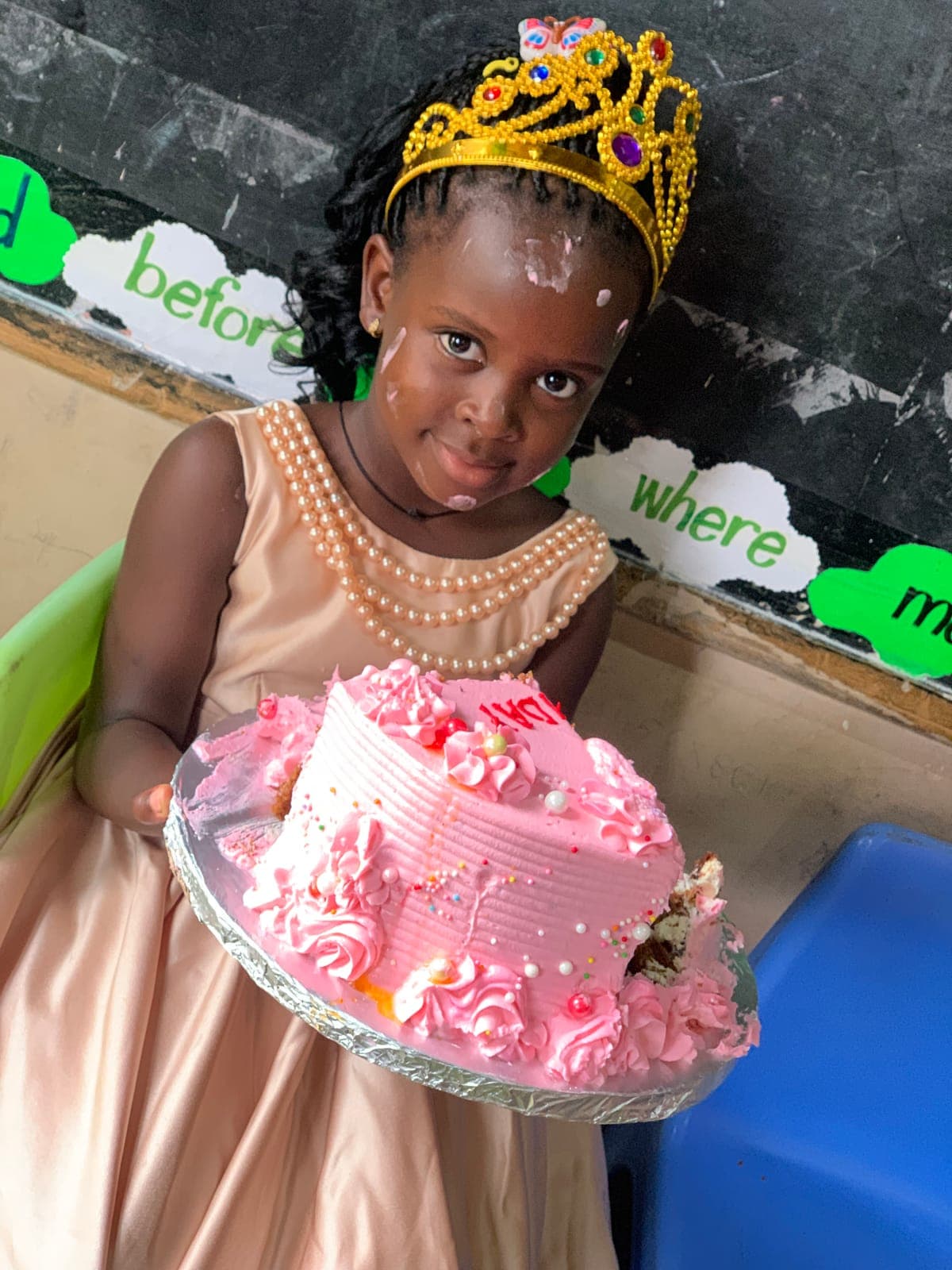 A birthday celebrated in class