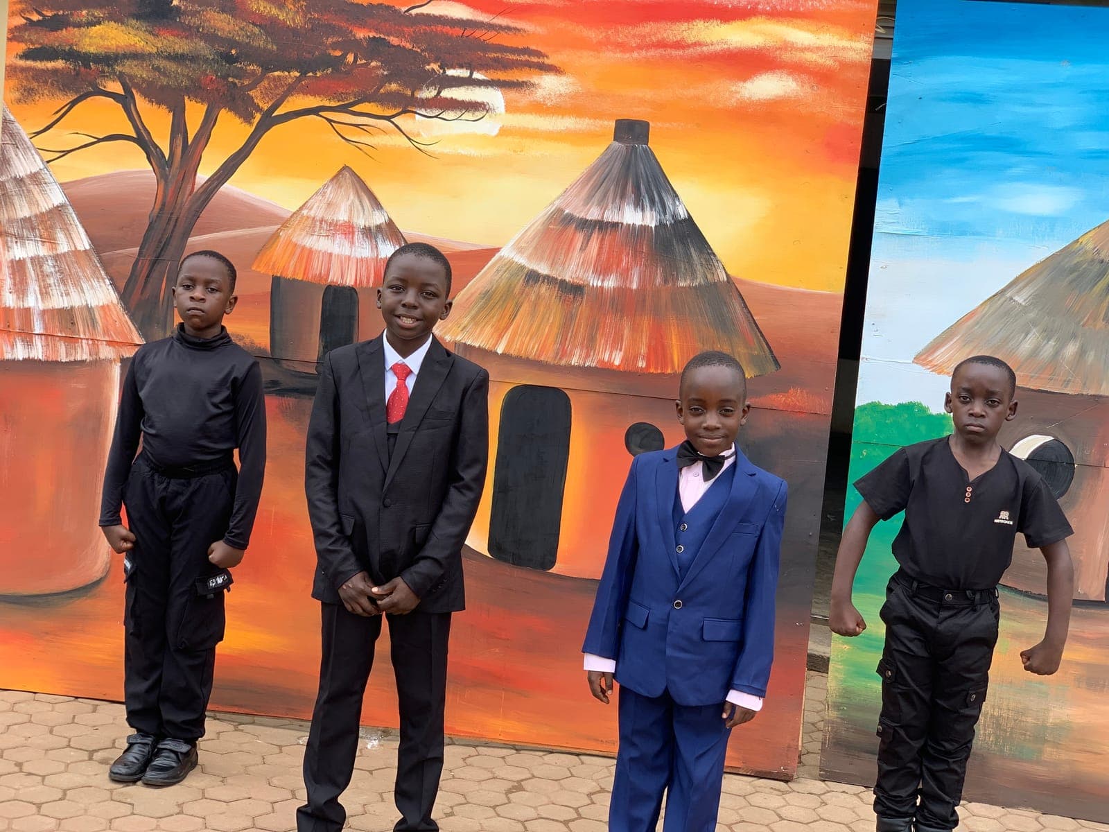 Smartly dressed for a school dress-up day